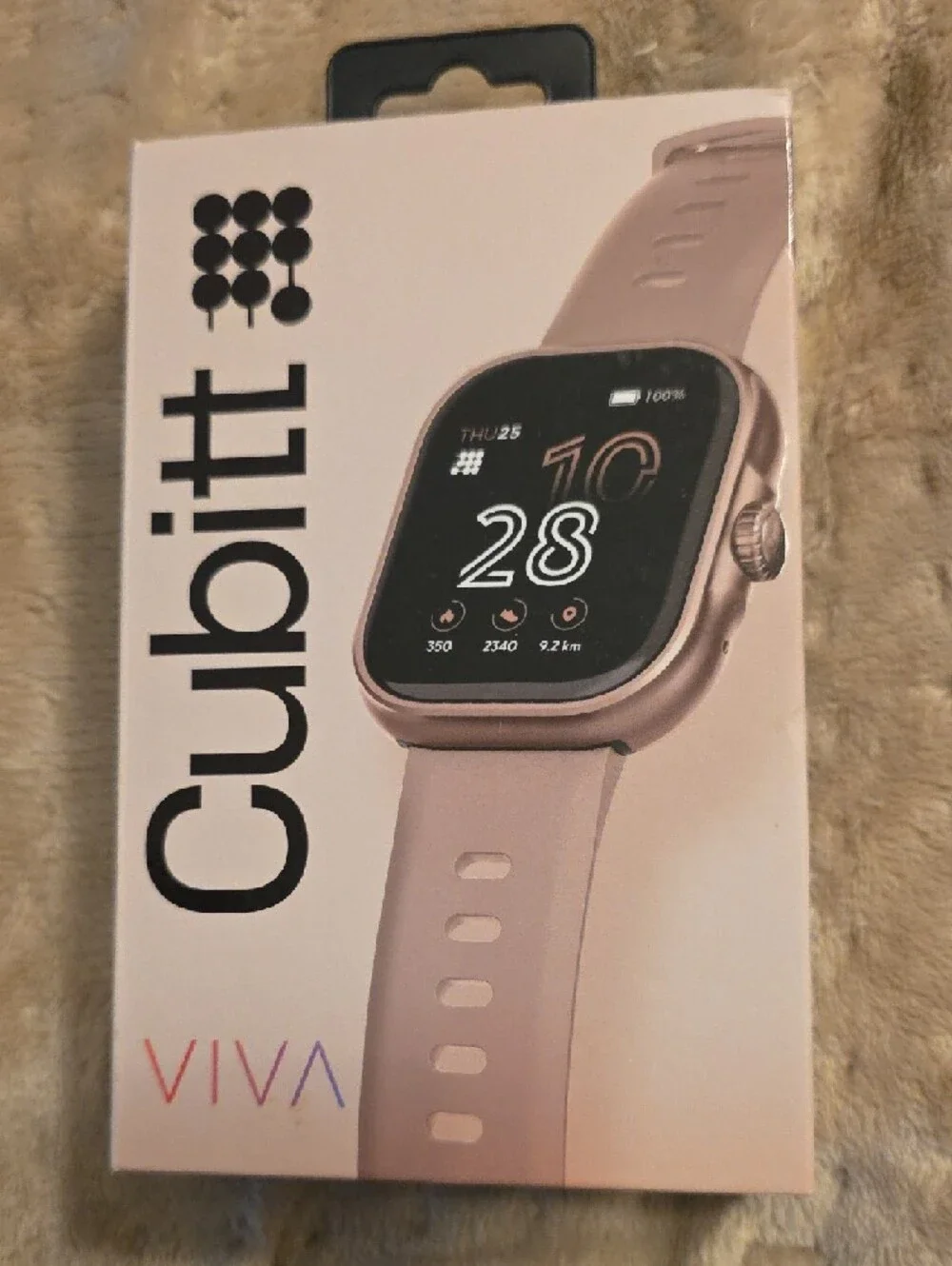 EUC Cubitt Viva Smartwatch with Blush Pink Strap